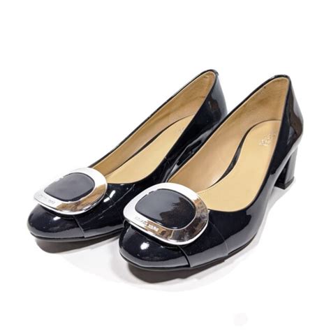 michael kors navy patent shoes|michael kors silver heels.